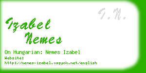 izabel nemes business card